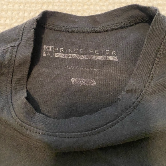Prince Peter black distressed t shirt - Picture 3 of 5